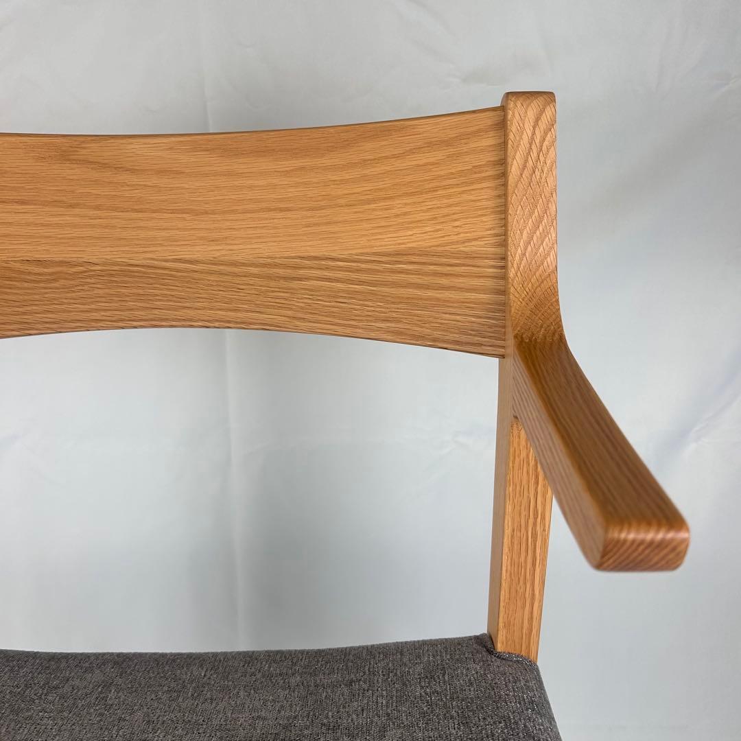 【極美品】ナガノインテリア ダイニングチェア DC343 オーク 日本製 天然木