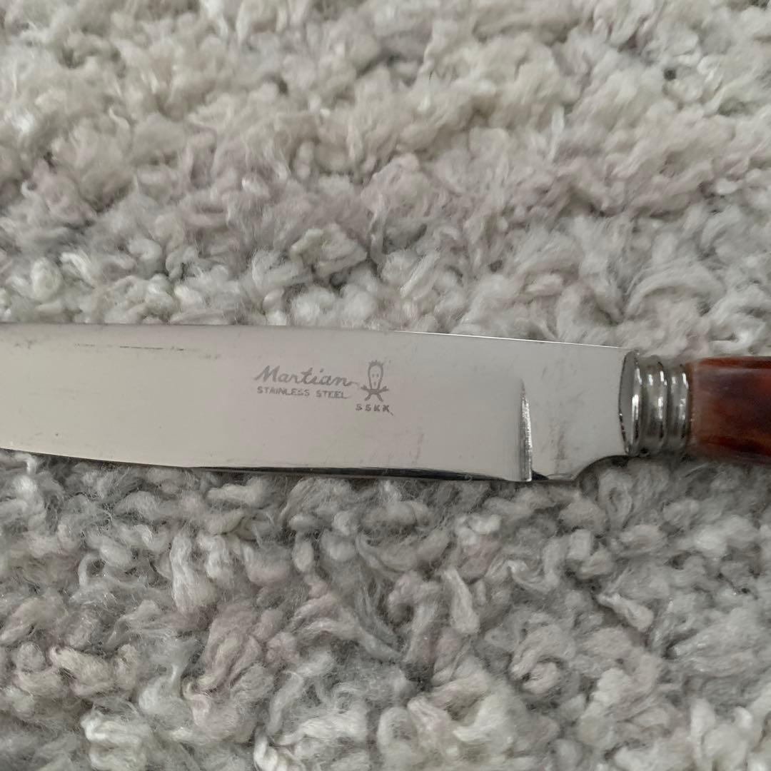 未使用　マーシャン　レトロ　マーブル　カトラリーセット　24本セット