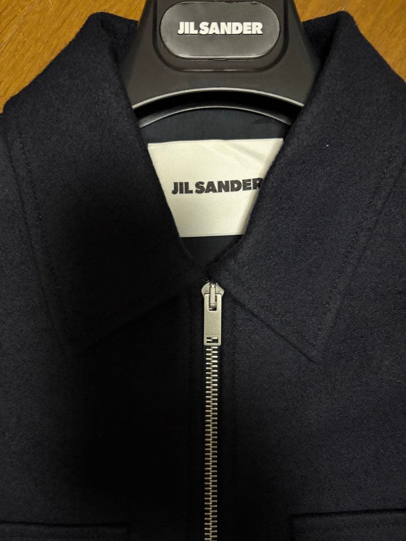 JIL SANDER メルトンジップオーバサイズジャケット