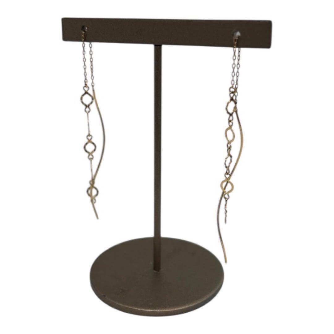 Ｋ18ゴールド チェーン ロングピアス「最終値下げ」