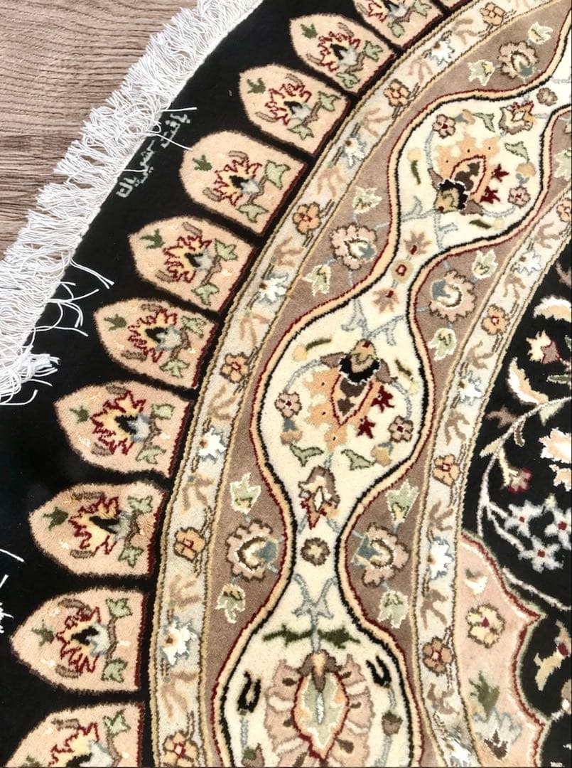 ペルシャウールラウンドラグ/サイズ:260cm…..123pd.