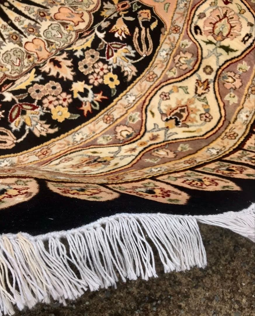 ペルシャウールラウンドラグ/サイズ:260cm…..123pd.