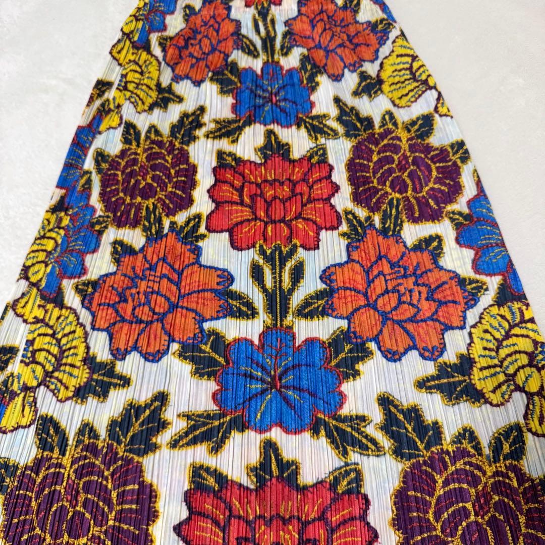 極美品✨PLEATS PLEASE プリーツ　花柄　XLサイズ