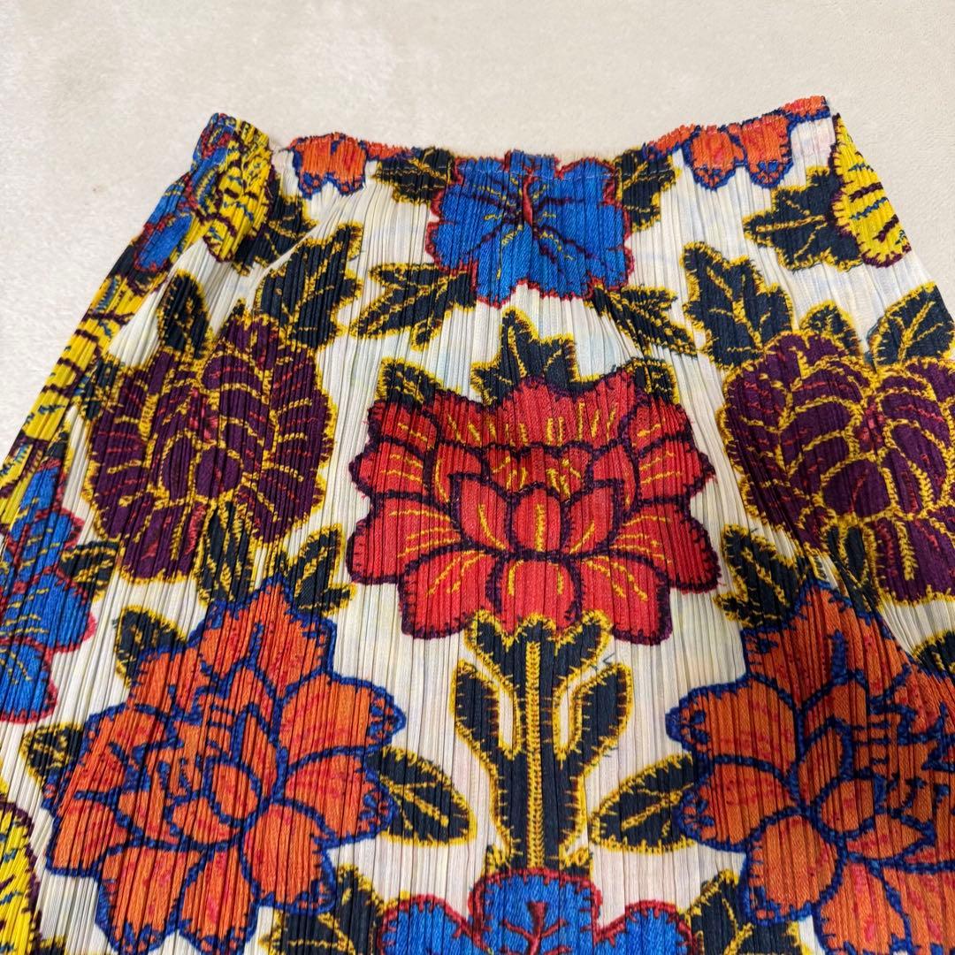 極美品✨PLEATS PLEASE プリーツ　花柄　XLサイズ