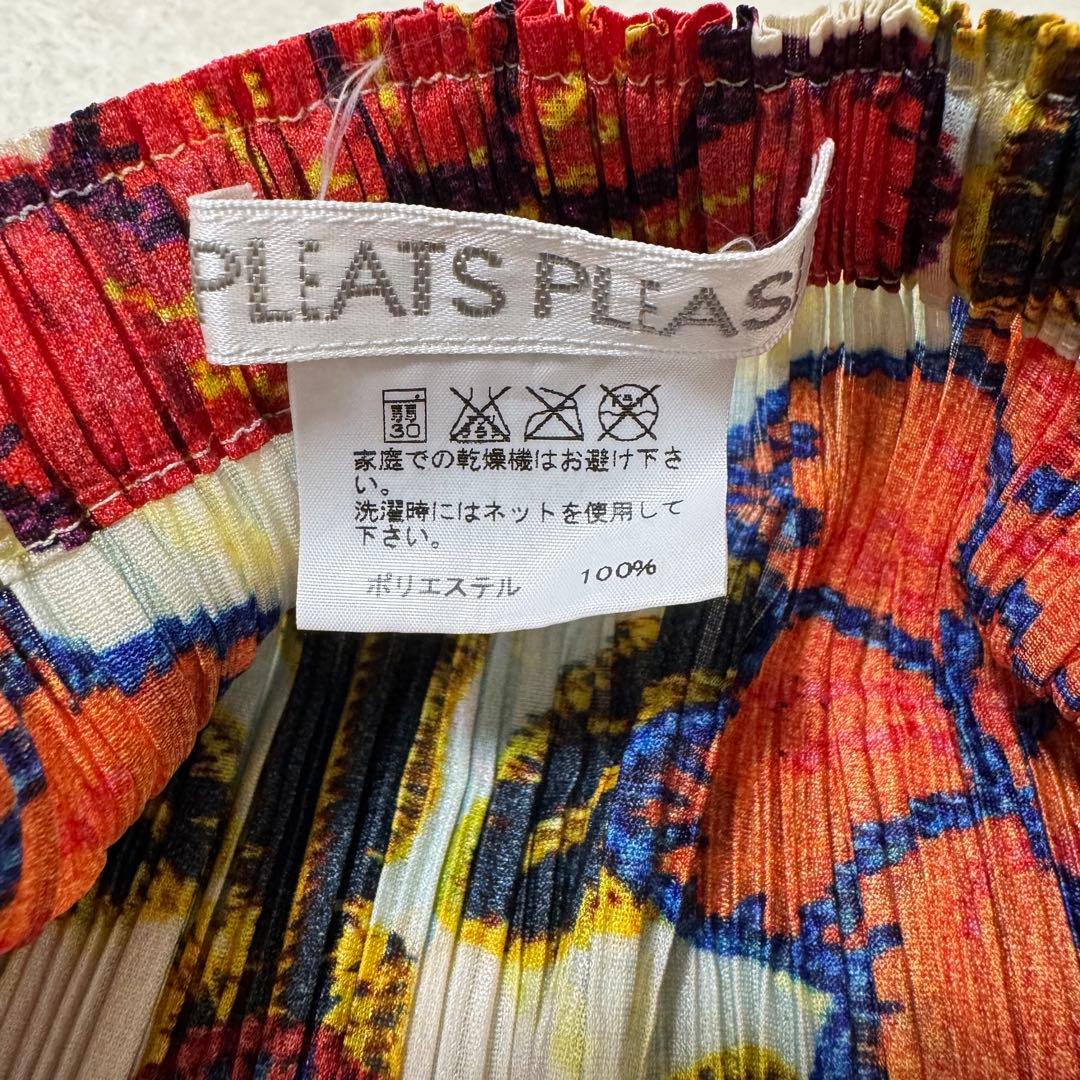 極美品✨PLEATS PLEASE プリーツ　花柄　XLサイズ