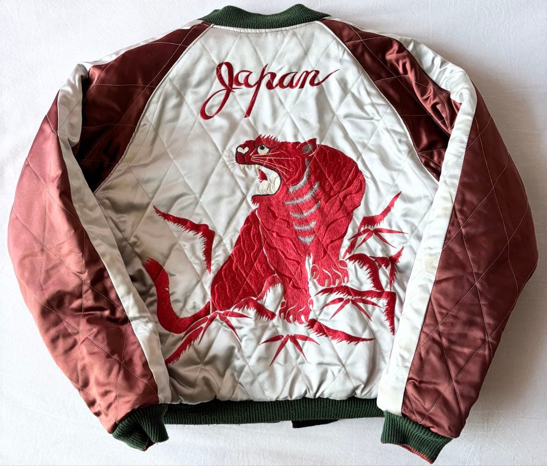 ベー 90's 別珍 テーラー東洋 M品番 スカジャン 赤虎 赤龍 赤鷹