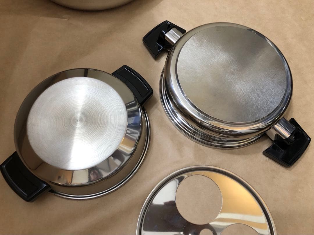 未使用品　ロイヤルクイーン MC2000 浅型鍋　2個