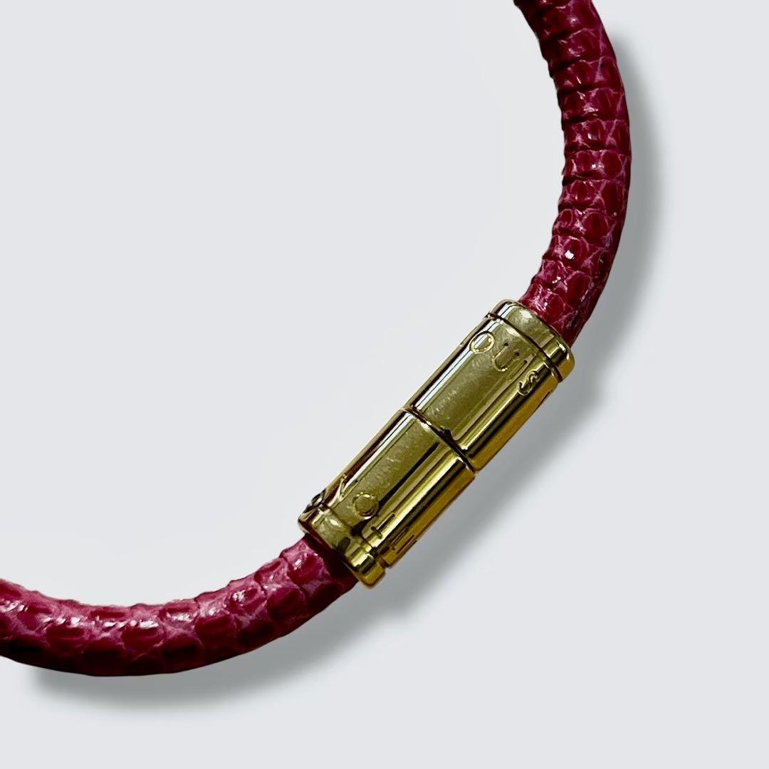 Louis Vuitton キープイットブレスレット ピンク 金具ゴールド
