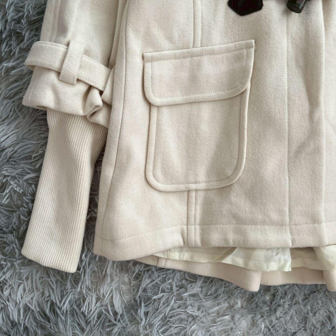 大人気✨【パトリッツアペペ】アイボリー ダッフルコート LL大きいサイズ ウール