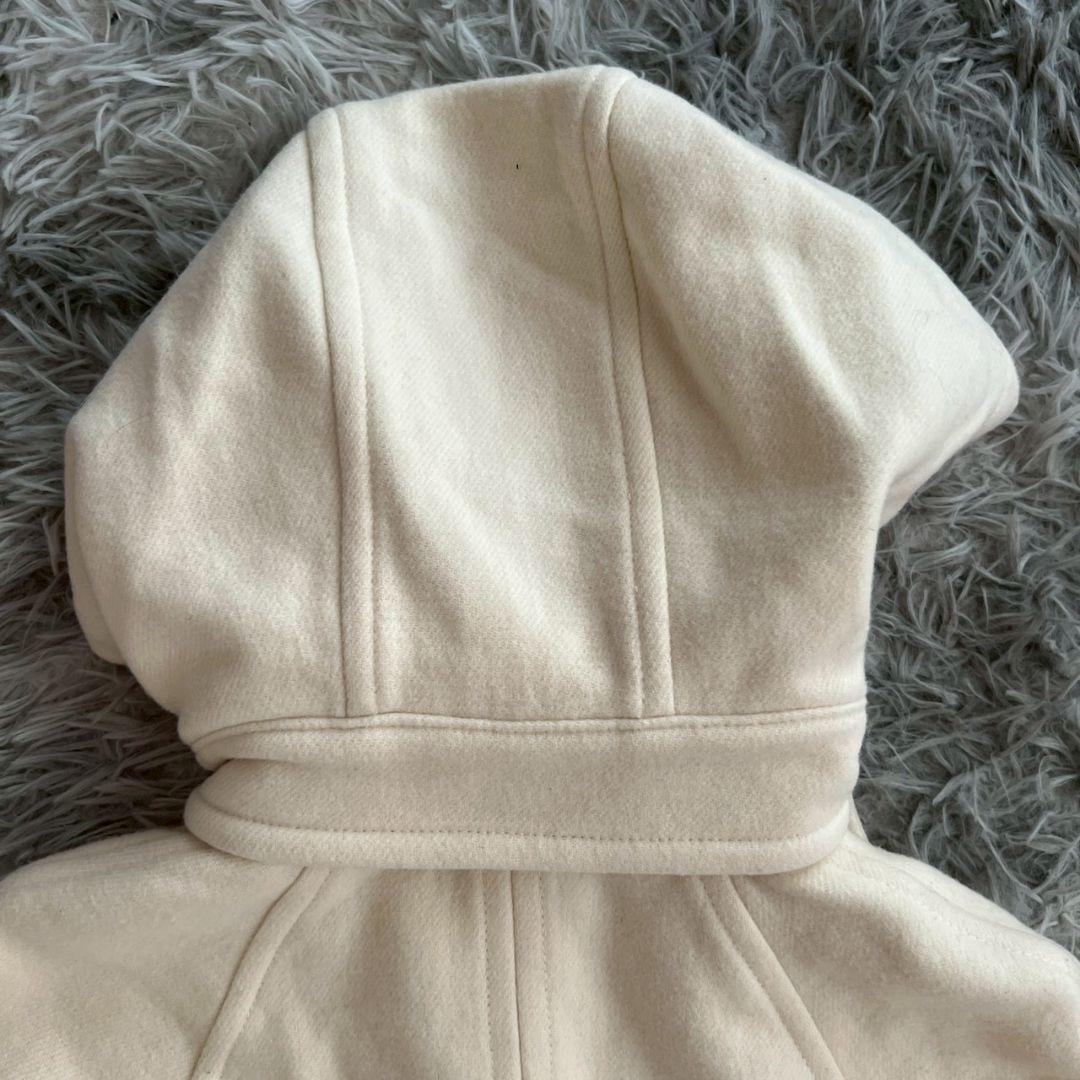 大人気✨【パトリッツアペペ】アイボリー ダッフルコート LL大きいサイズ ウール