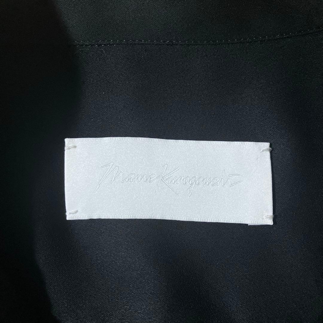 美品 19ss mame kurogouchi マメクロゴウチ 百合刺繍 シャツ