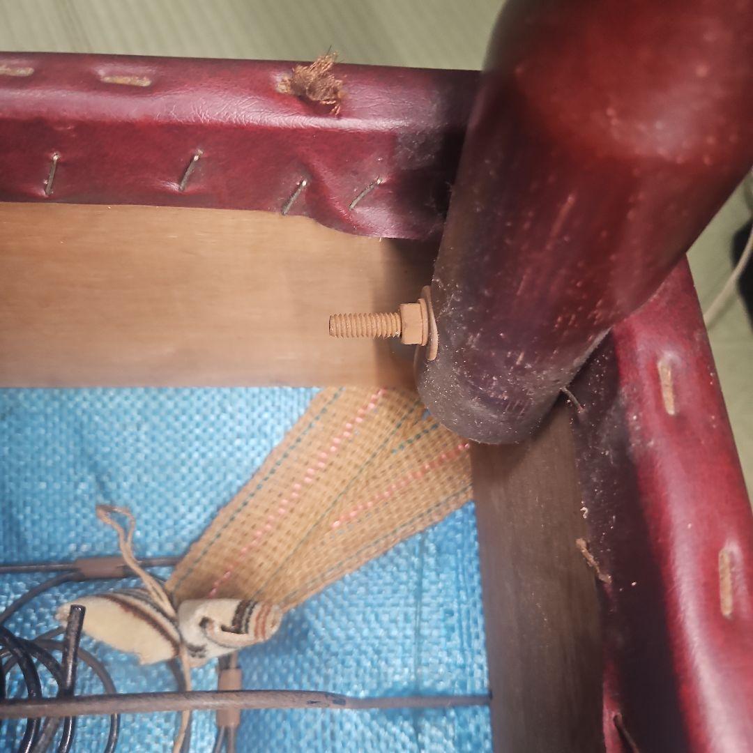 昭和レトロ　オットマン　本革