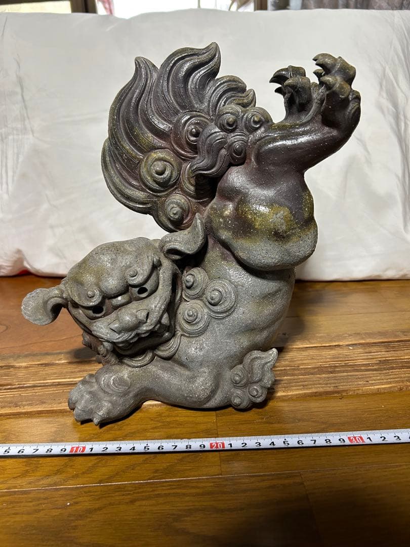 陶器獅子像 約30cm