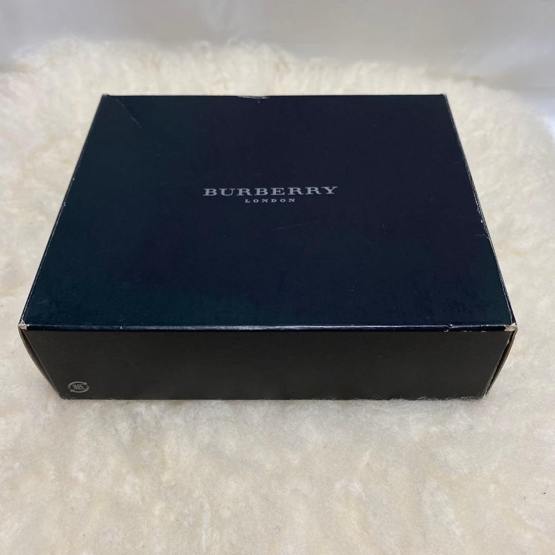 極美品　バーバリー　Burberry　レザーベルト　穴無し　メンズ　ブラック