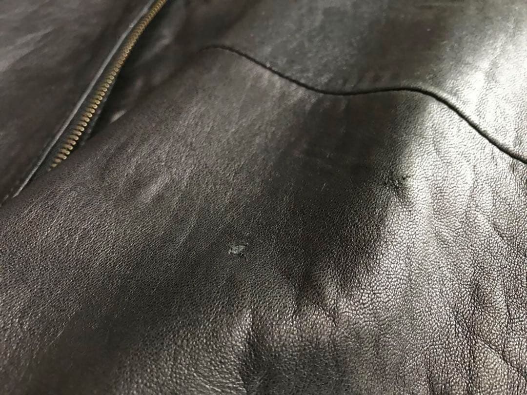 カルバンクライン ラムレザージャケット コートジャケット ロング丈 本革 黒XL