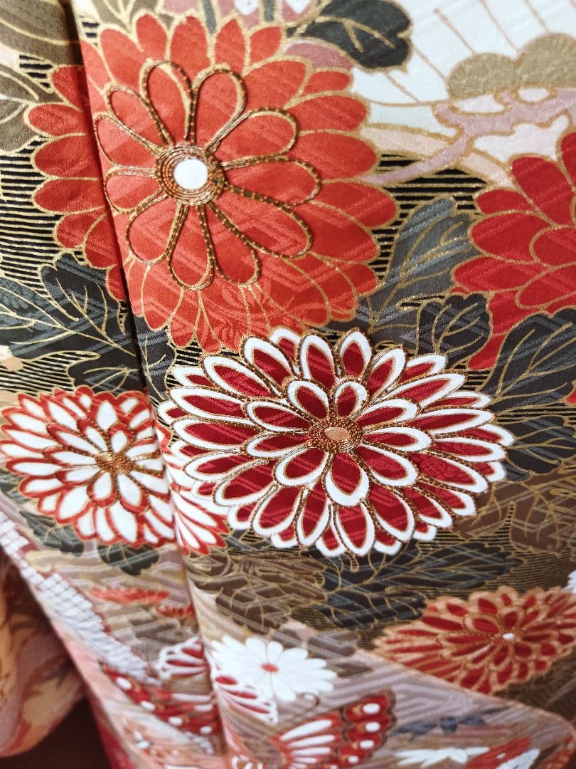 カリア　　　435.苺ミルクティー　振袖7点セット 正絹フルセット　成人式