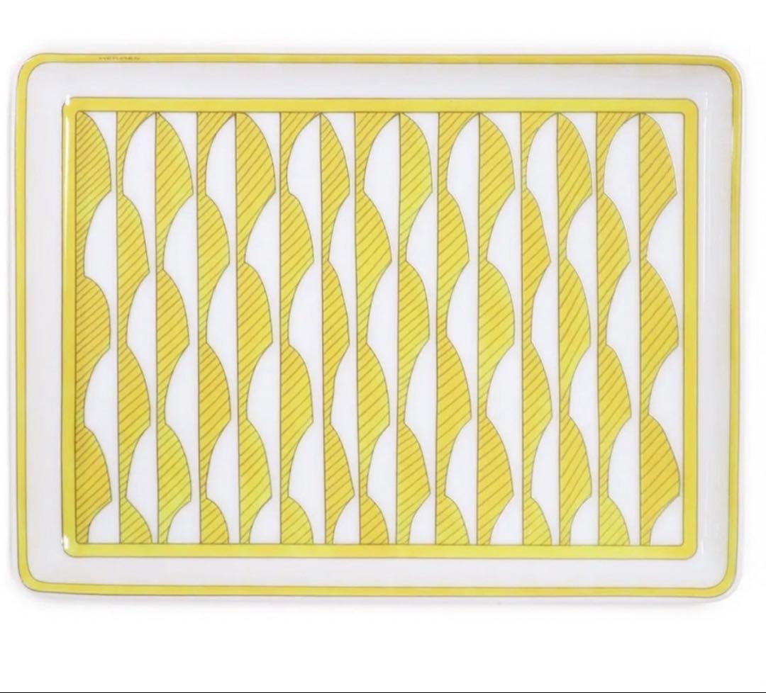 HERMES エルメス 新品 未使用　ソレイユ　長方形プレート 食器