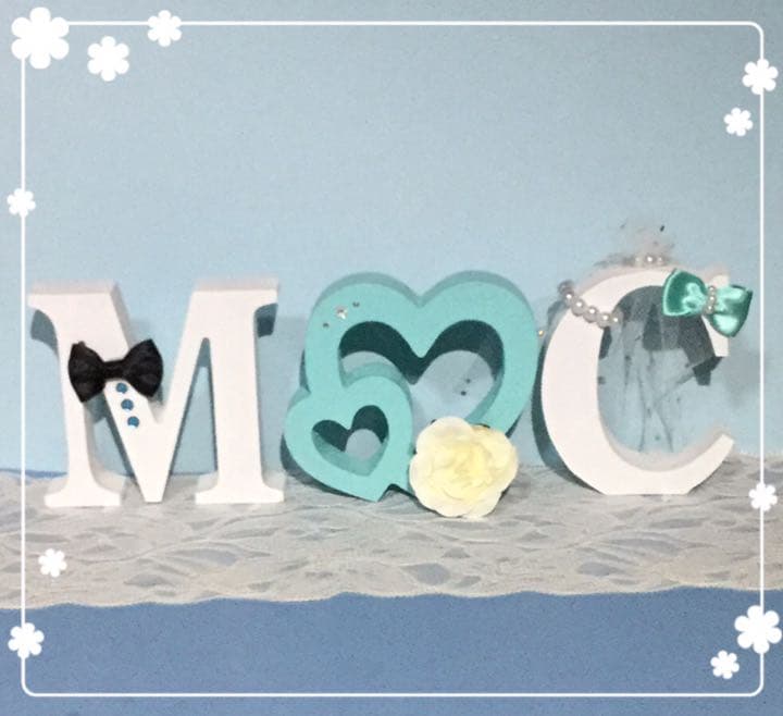 ちょこ様確認用♡ウエディングバージョン・イニシャルオブジェ