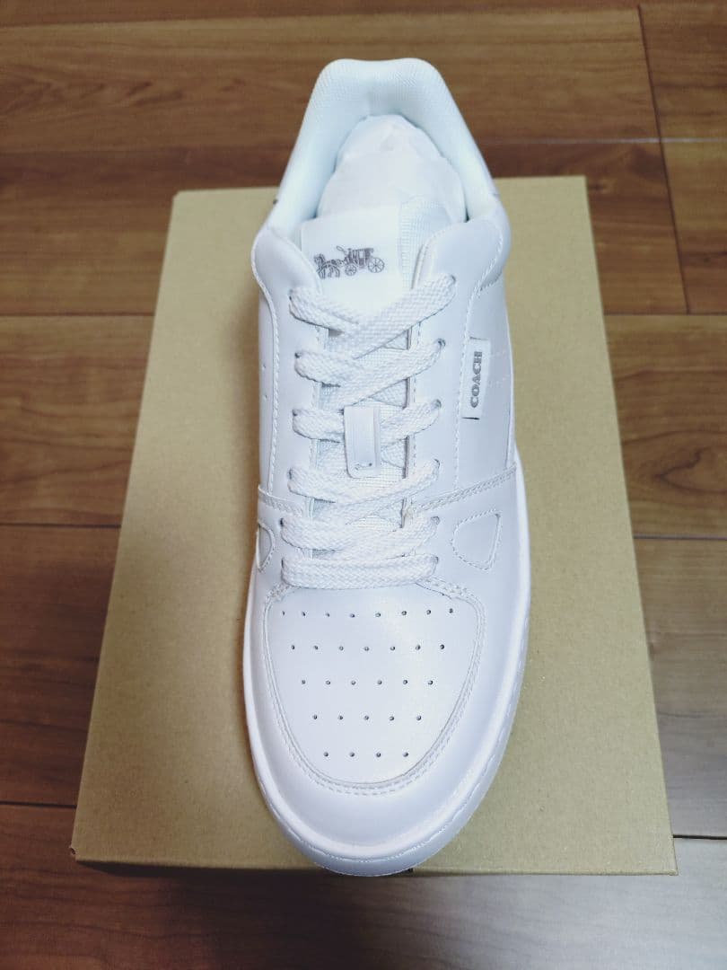 美品　コーチ COACH レザースニーカー 白　26cm US8 C8975