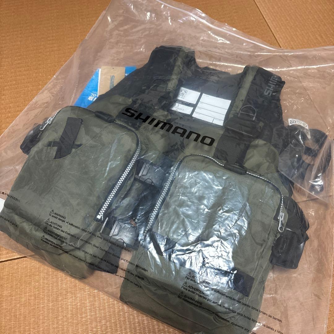 シマノ(SHIMANO) VF-068T ゲームベストライト フリー オリーブ