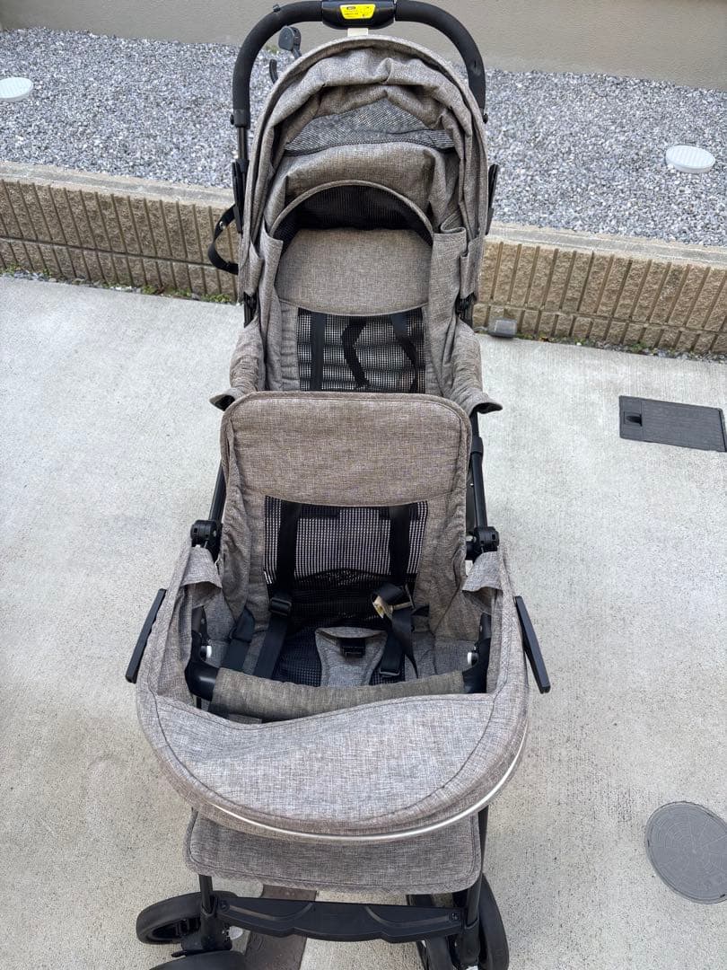 KATOJI 二人乗りベビーカー タンデムストローラー 縦型 日除け