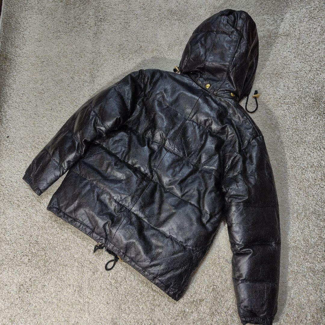 ROPE レザー ダウンジャケット