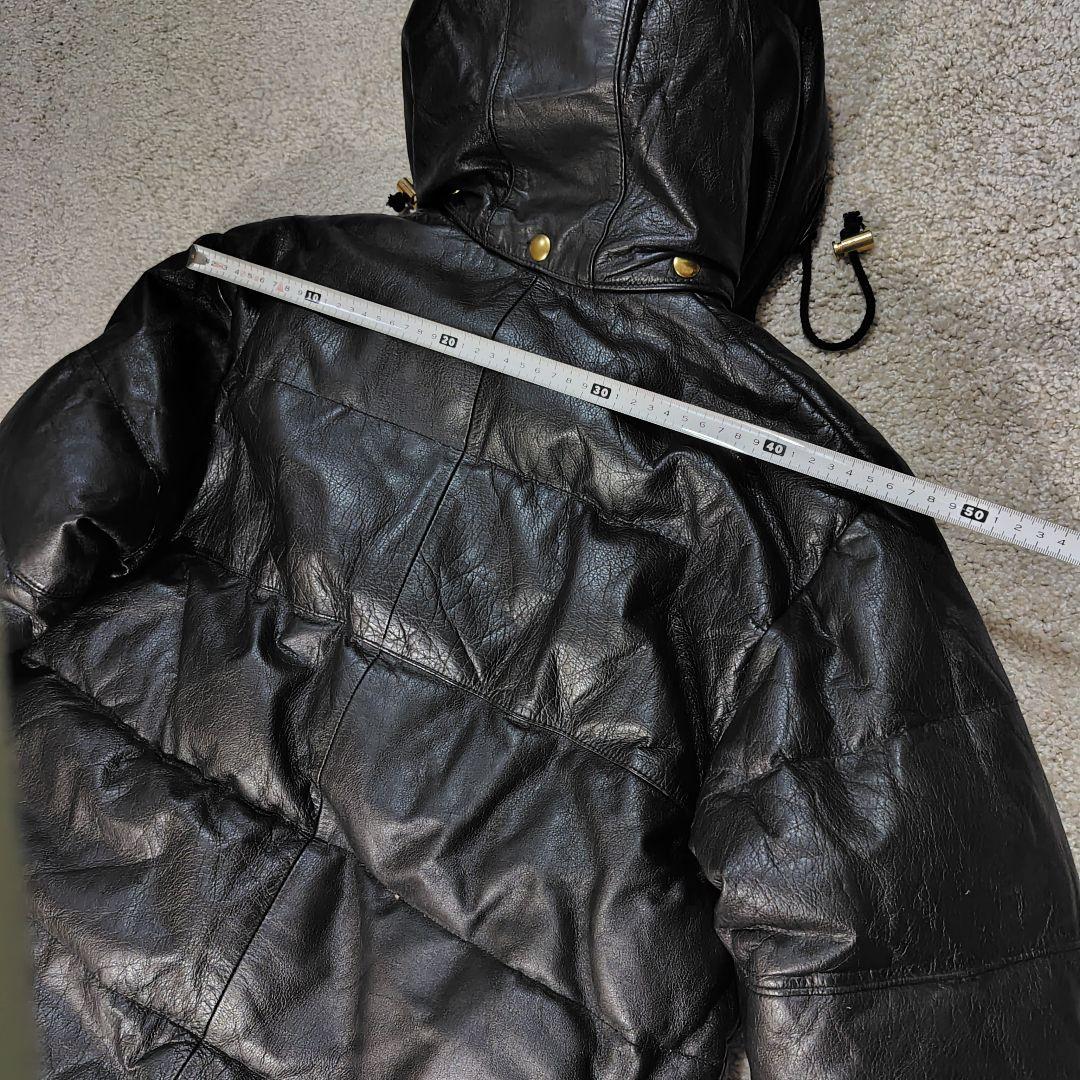 ROPE レザー ダウンジャケット
