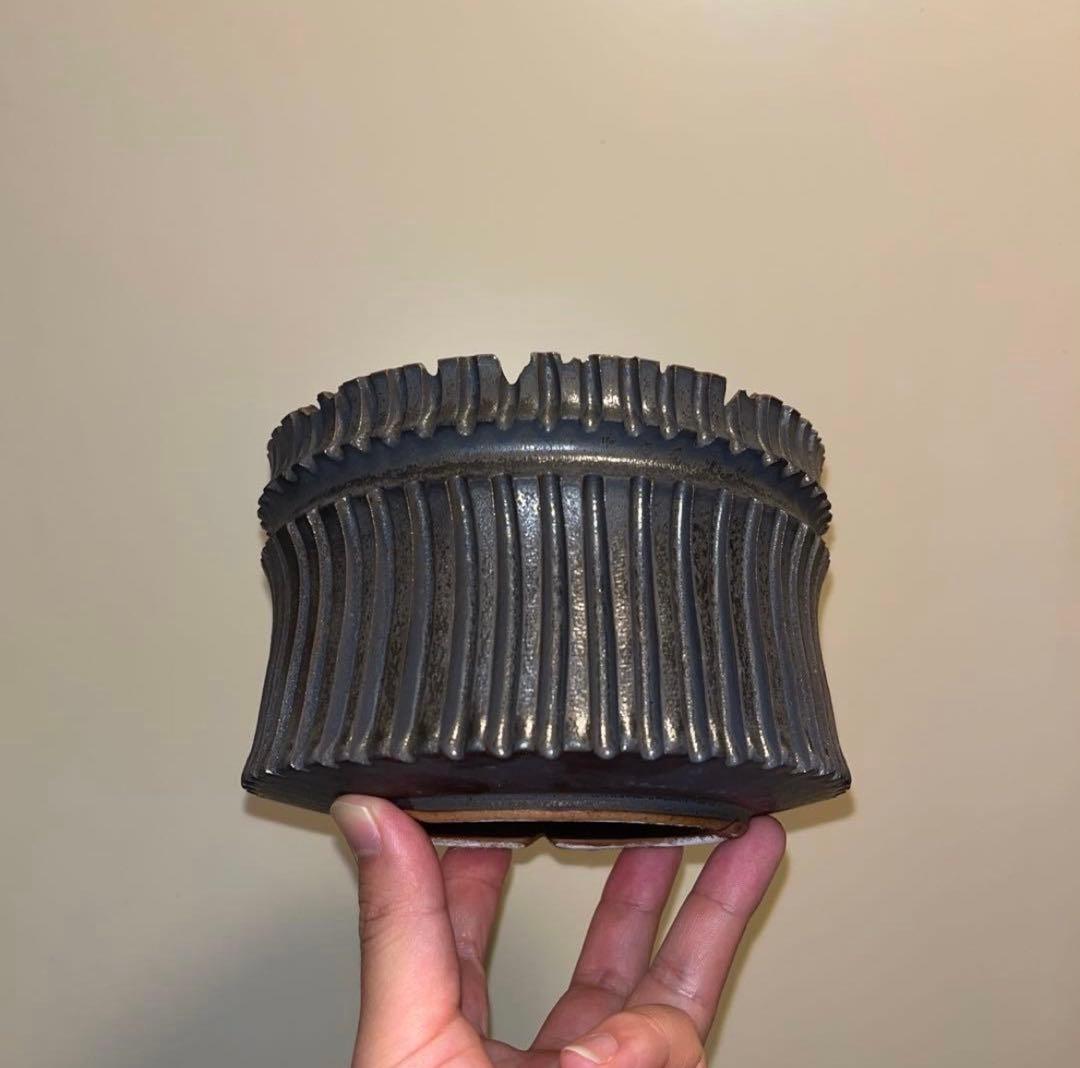 XL SIZE 植木鉢 作家鉢 グラキリス パキプス 恵比寿大黒 黒鬼城 魔界玉