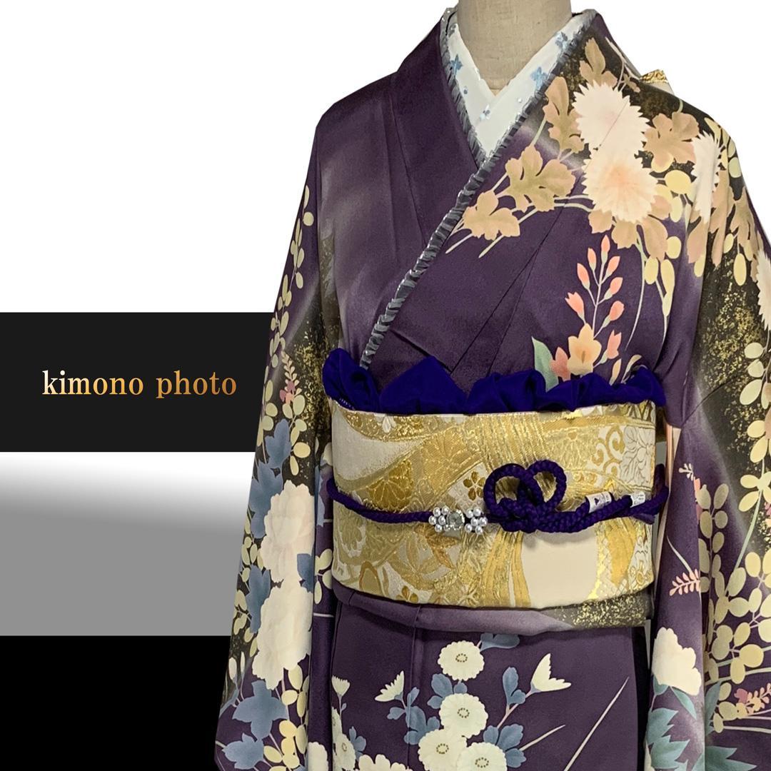 【新品、未使用】振袖7点フルセット【極上逸品】正絹【金駒刺繍友禅染】トールサイズ