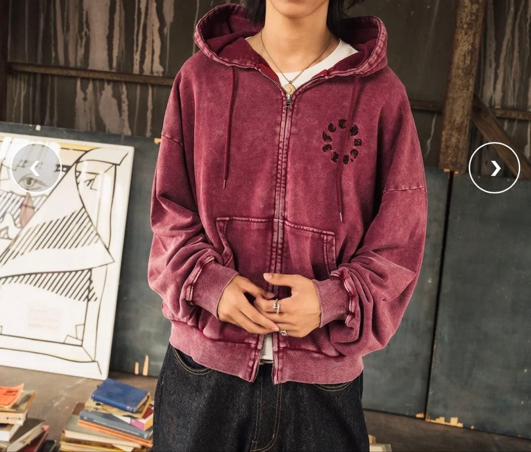 That’s life ザッツライフ　ジップパーカーM赤