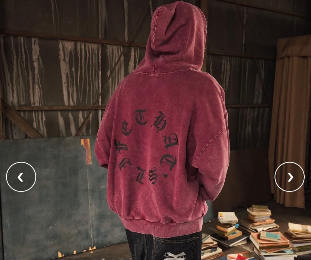 That’s life ザッツライフ　ジップパーカーM赤