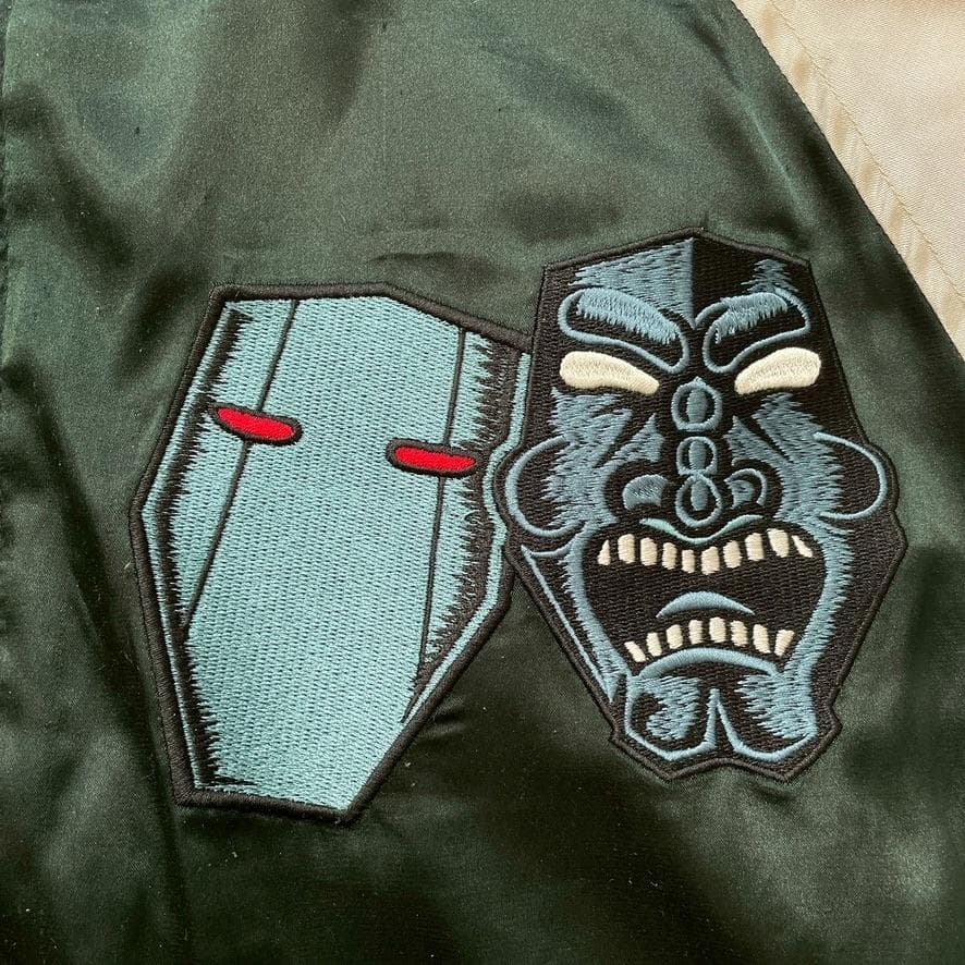 う*隷様 【希少/キン肉マンコラボ】PUNK DRUNKERS スカジャン 刺繍