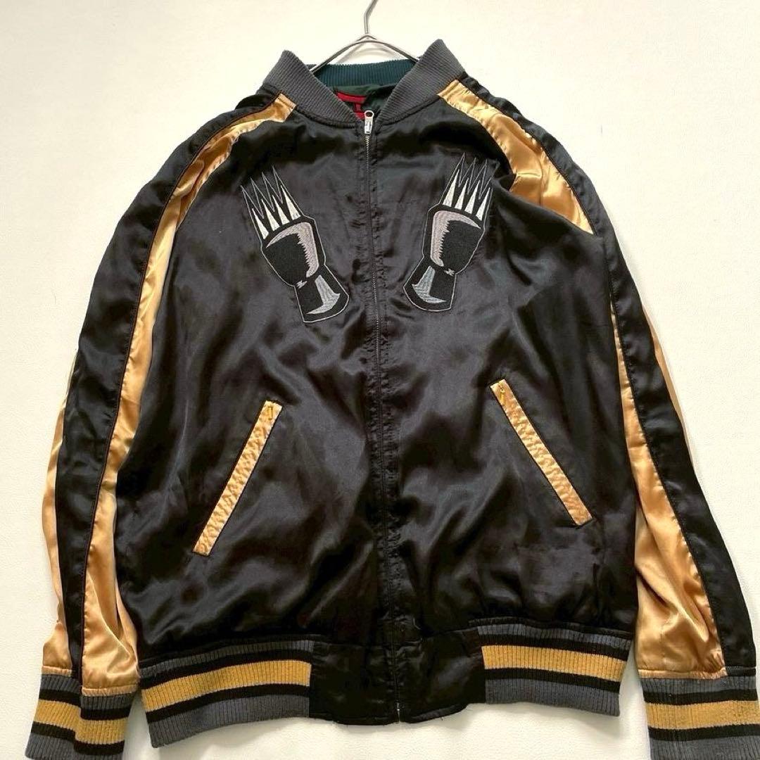 う*隷様 【希少/キン肉マンコラボ】PUNK DRUNKERS スカジャン 刺繍