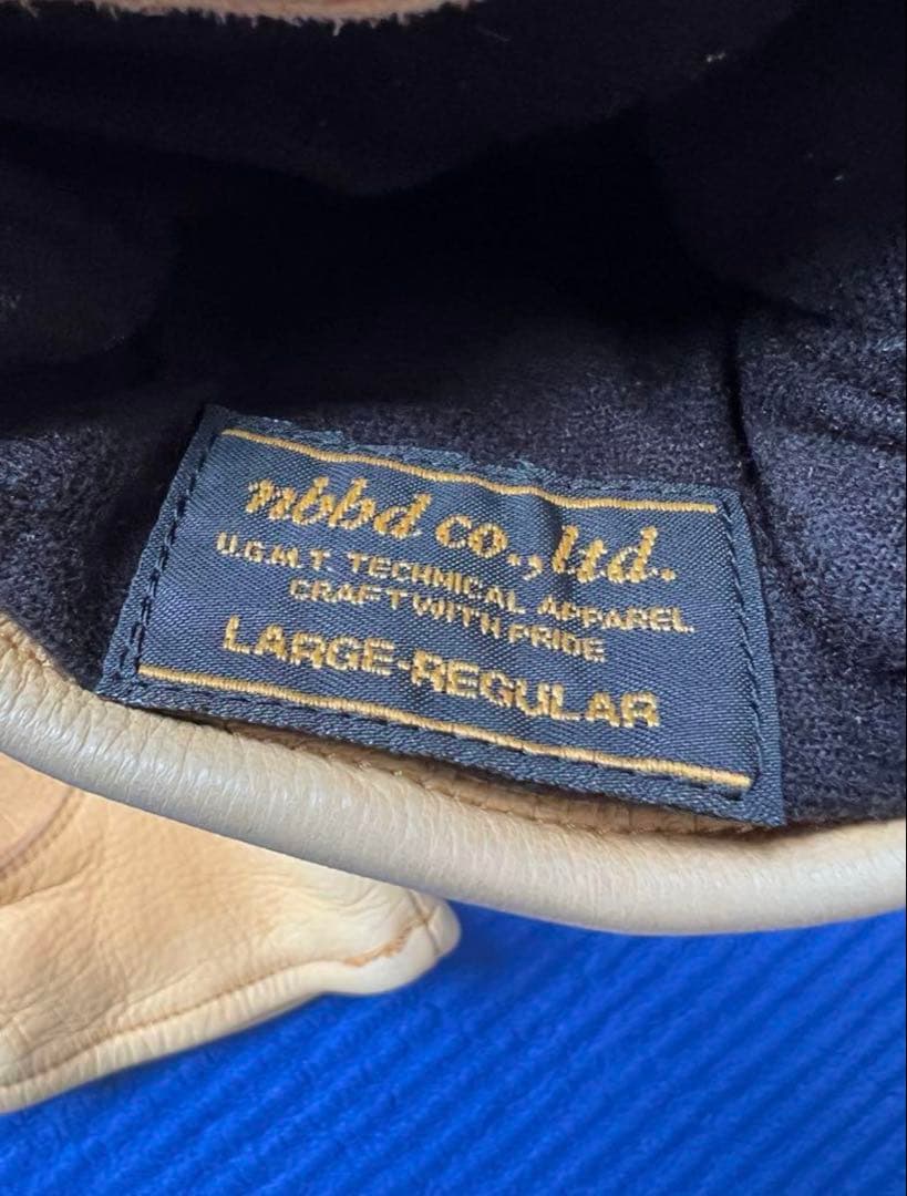 NEIGHBORHOOD レザー手袋 ベージュ