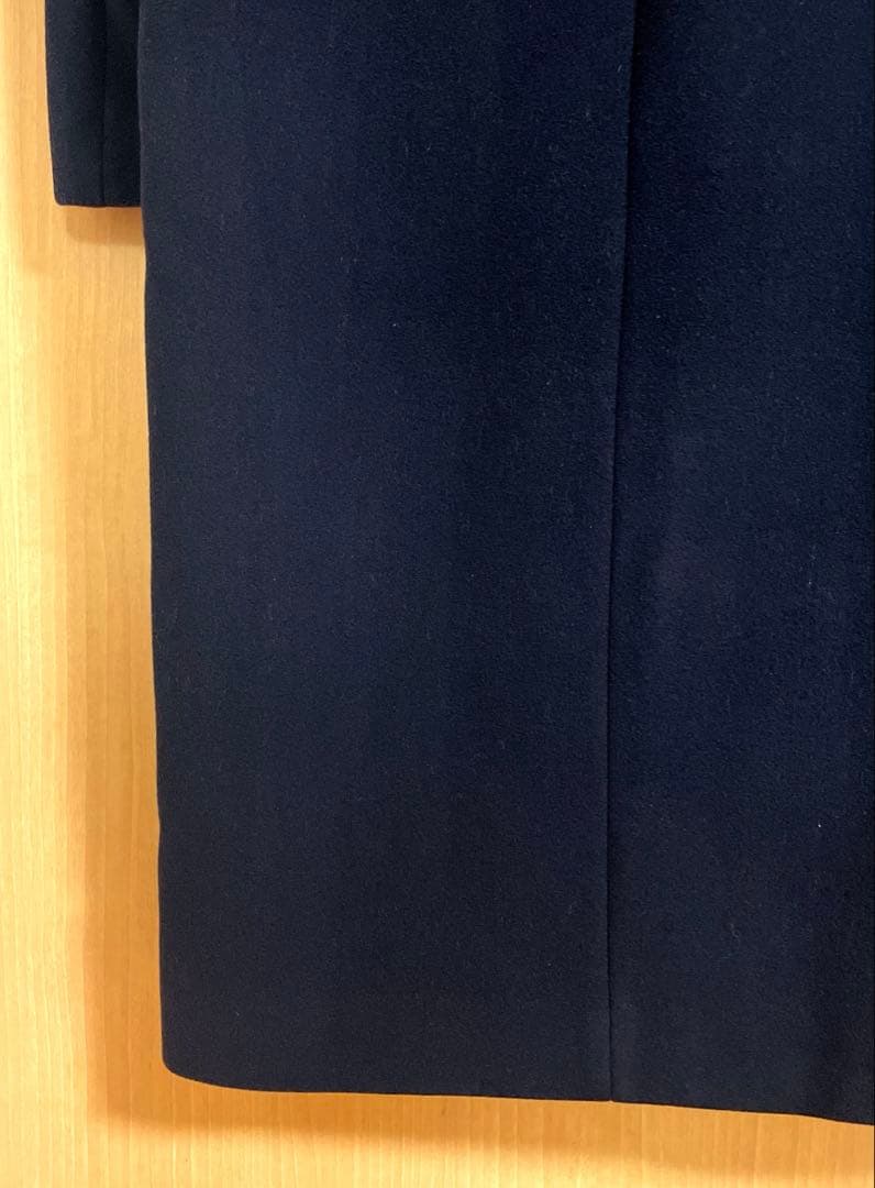 Noble定価53,900円 カシミヤ混MTRチェスターディテールVカラーコート