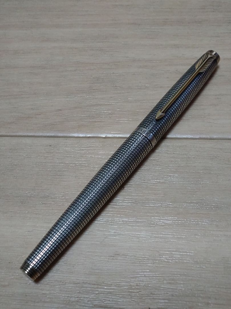 PARKER パーカー 万年筆 シルバー スターリングシルバー ペン先14K