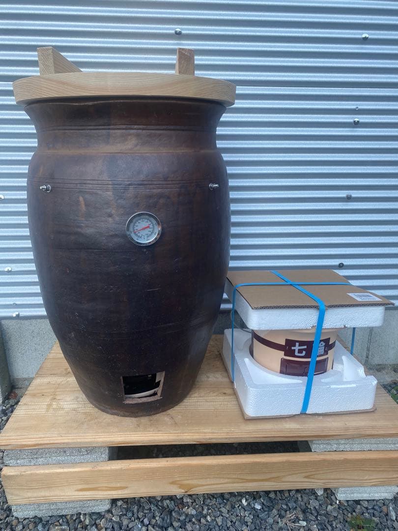 訳あり　本格壺焼き芋の壺　フルセット　クラックあり