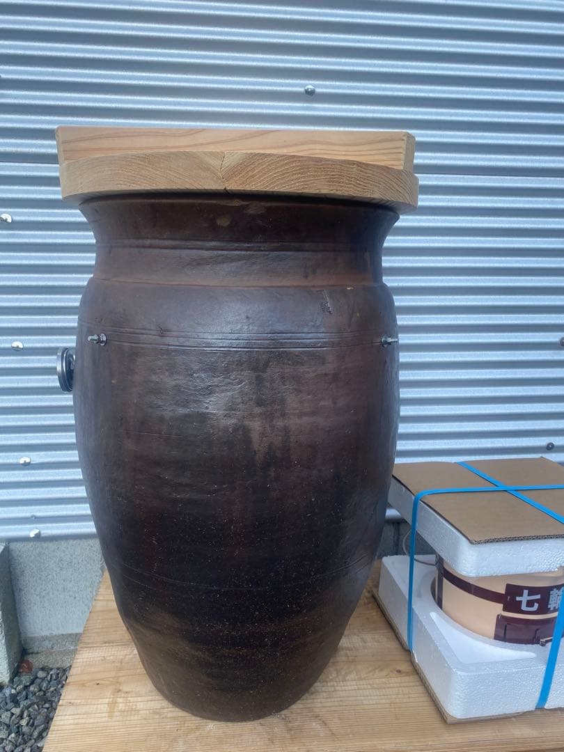 訳あり　本格壺焼き芋の壺　フルセット　クラックあり