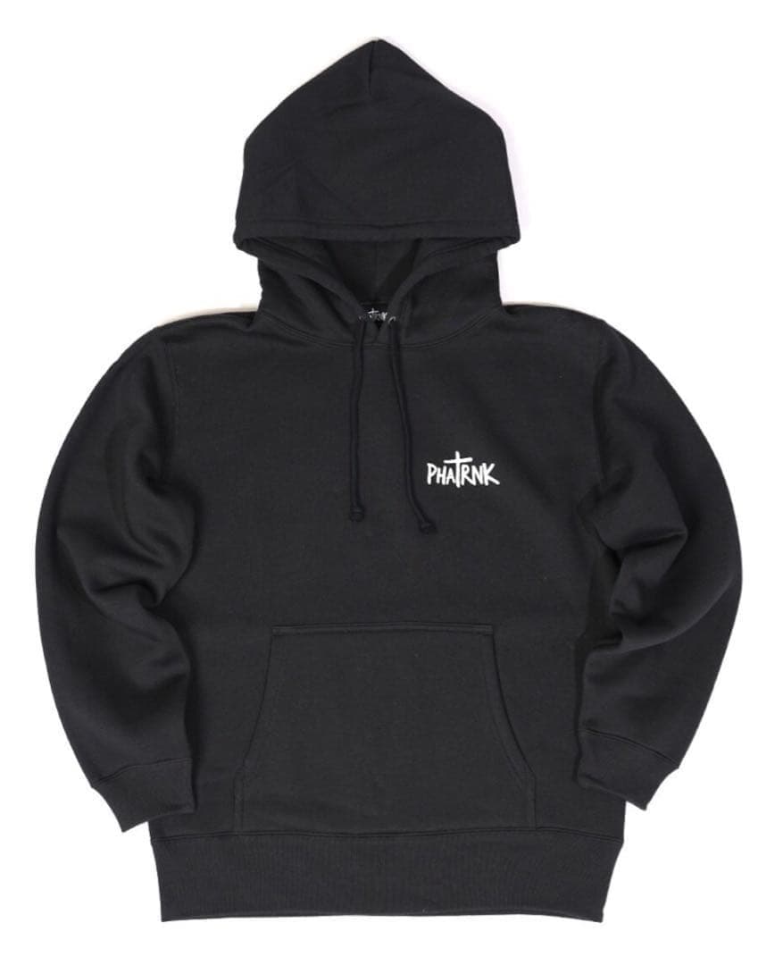 PHATRNK ブラックパーカー S