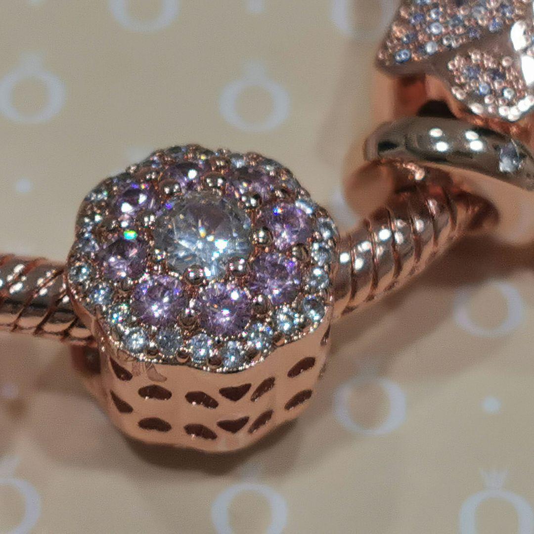 Pandora ローズゴールド ハートクラスプ ブレスレット セット