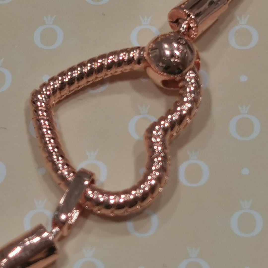 Pandora ローズゴールド ハートクラスプ ブレスレット セット