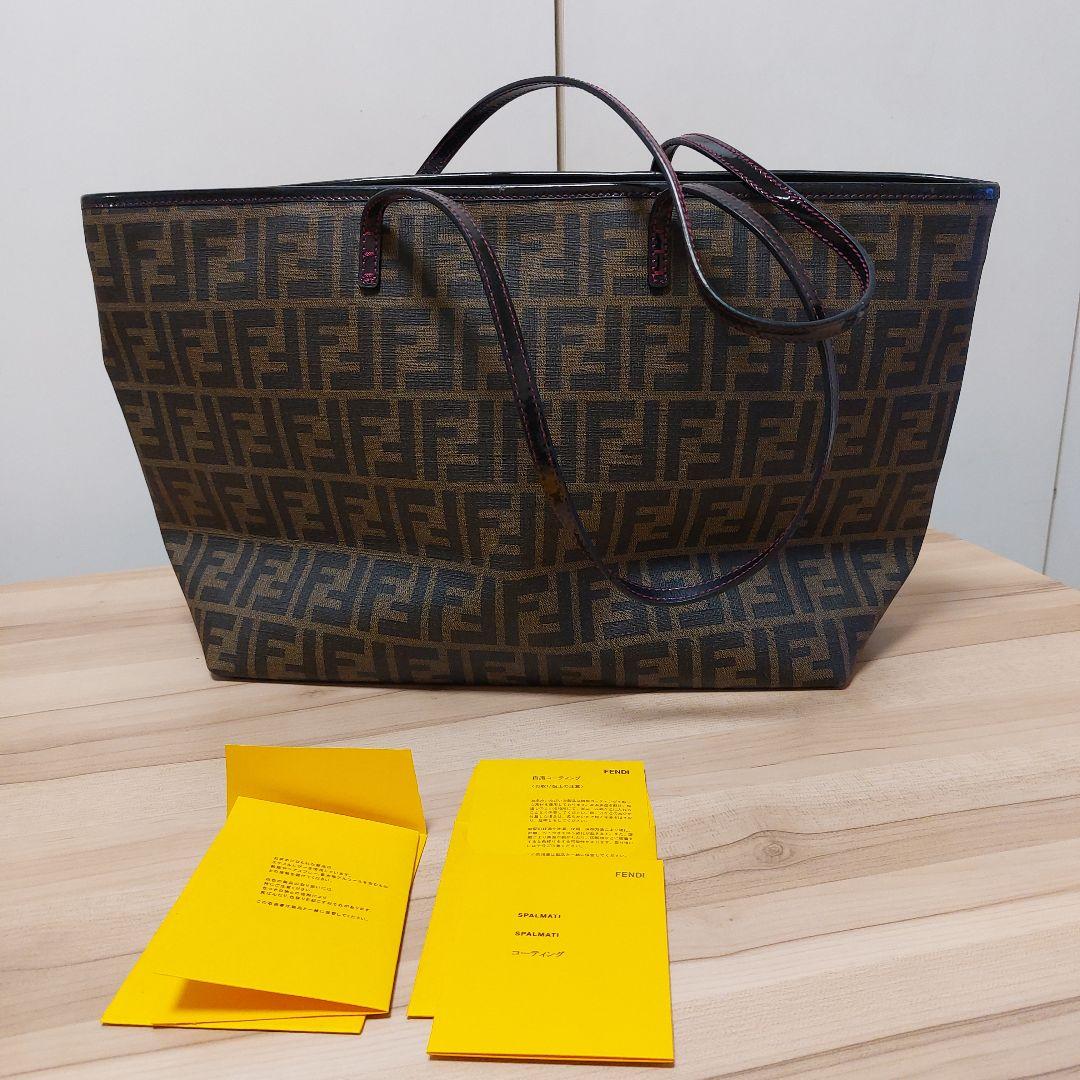 FENDI　ズッカ柄　レディバグ トートバッグ