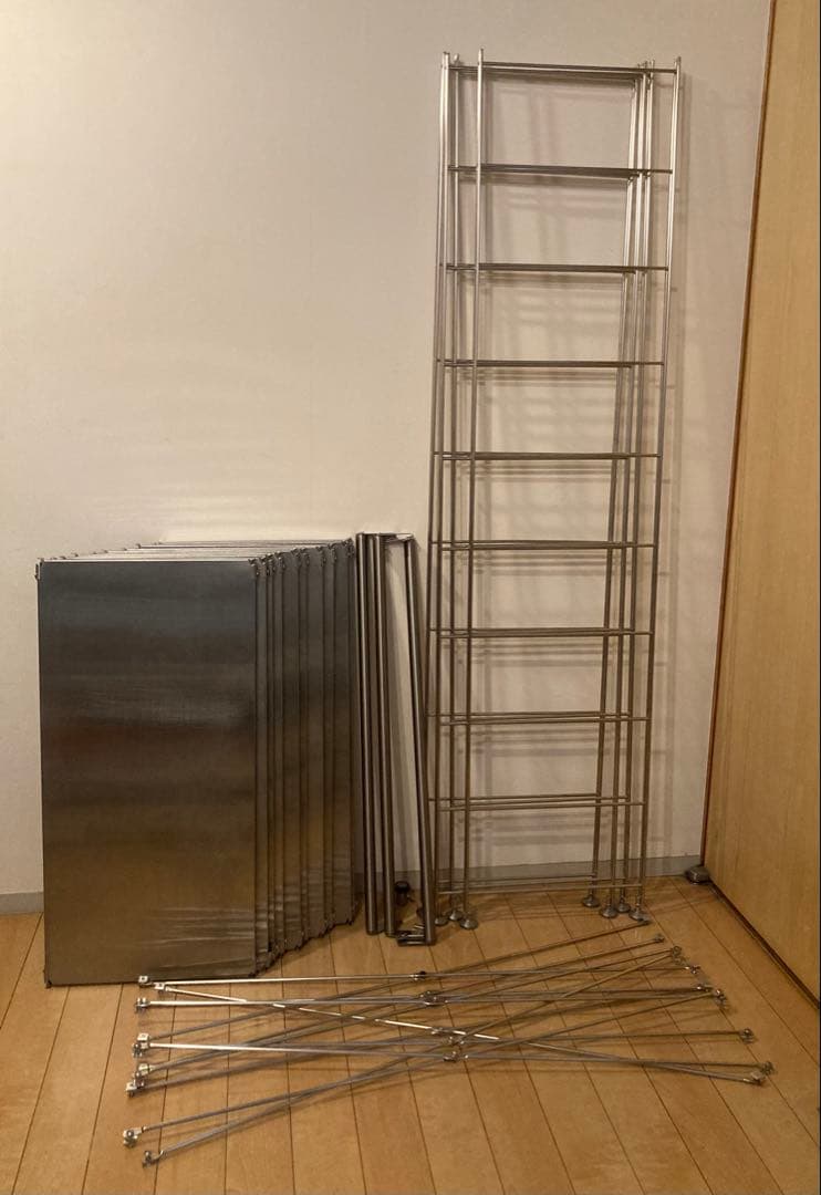 無印良品　ステンレスユニットシェルフ　大　175.5センチタイプ　セット