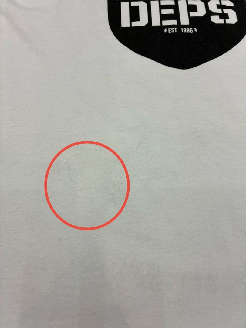 希少！限定！M！ホワイト！デプス×バスブリゲード ダブルネーム ロゴ Tシャツ