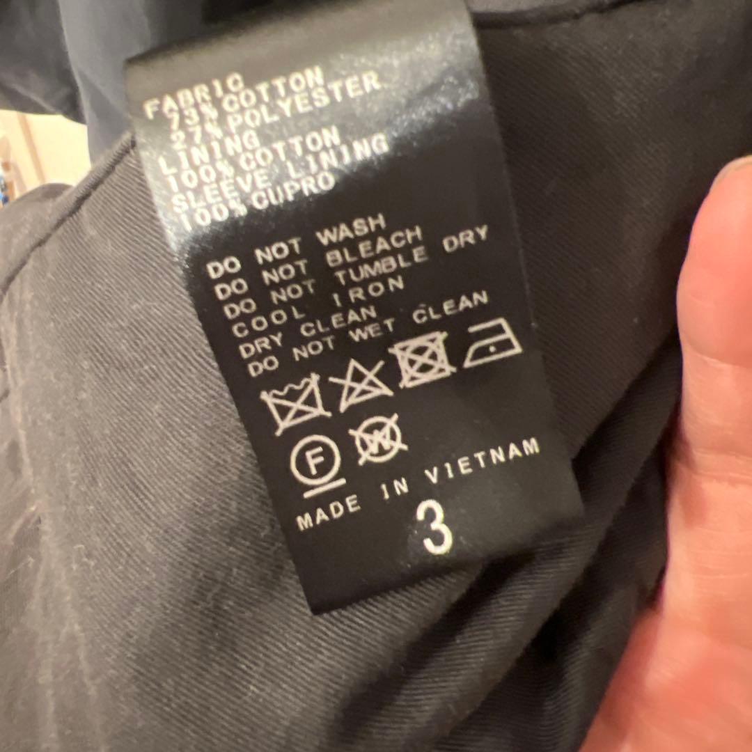 本日限定値下げLE C/Pギャババルカラーコート　ネイビー　サイズ3