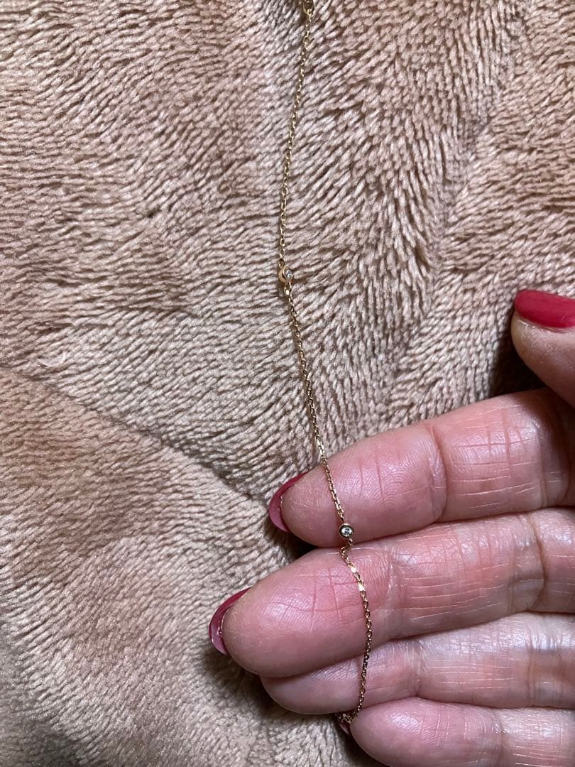 k10.4°Cピンクゴールドブレスレット