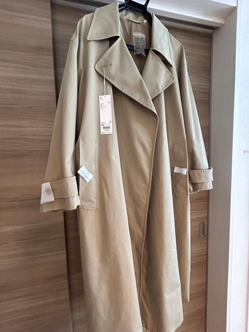 新品未使用 ユニクロ U トレンチコート XXL uniqro u 玉虫色