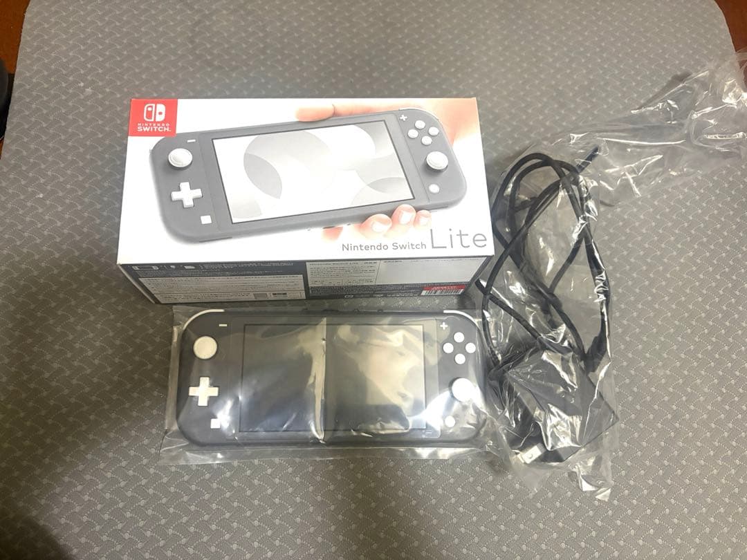 Nintendo Switch Lite グレー 充電器付き 箱付き