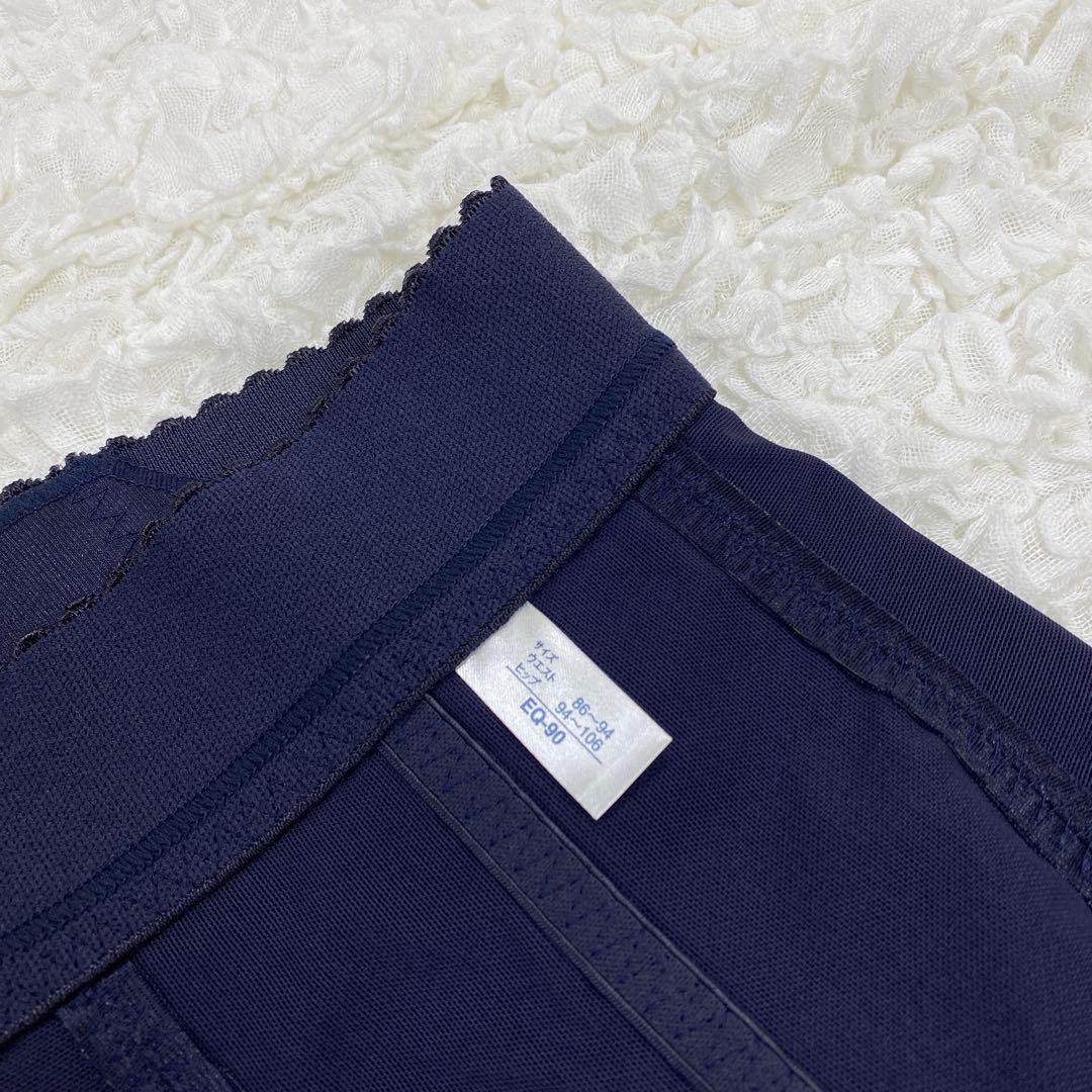 新品 未使用 マルコ 補正下着 ロングガードル EQ-90 コールサンジェ 紺