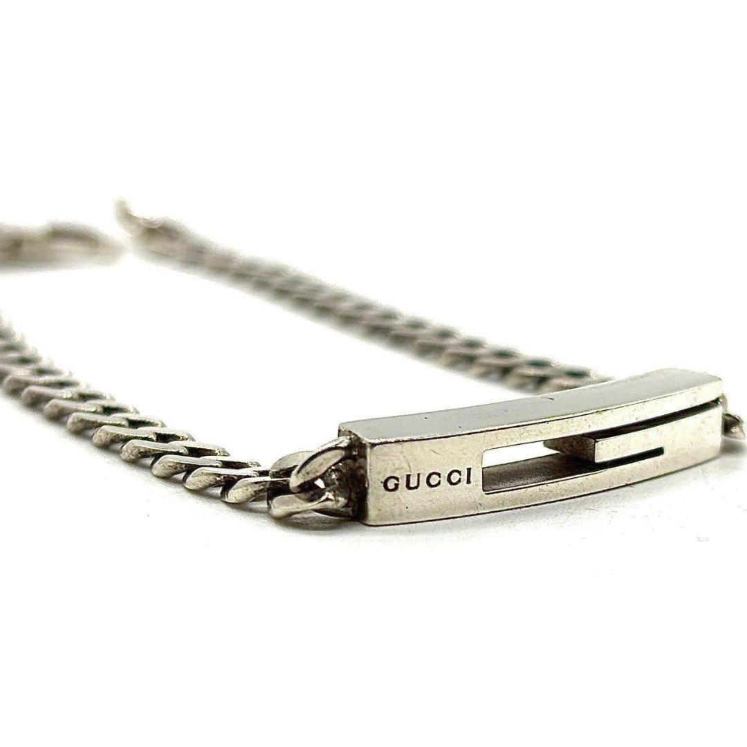 あ*ら様 グッチ　ブレスレット カットアウトG チェーン 喜平 925 シルバー